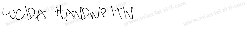 Lucida Handwritin字体转换